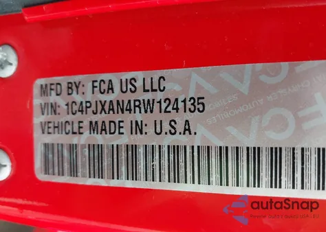 2024 Jeep Wrangler 2-Door Sport S 4X4 z USA, uszkodzony, nr VIN 1C4PJXAN4RW124135